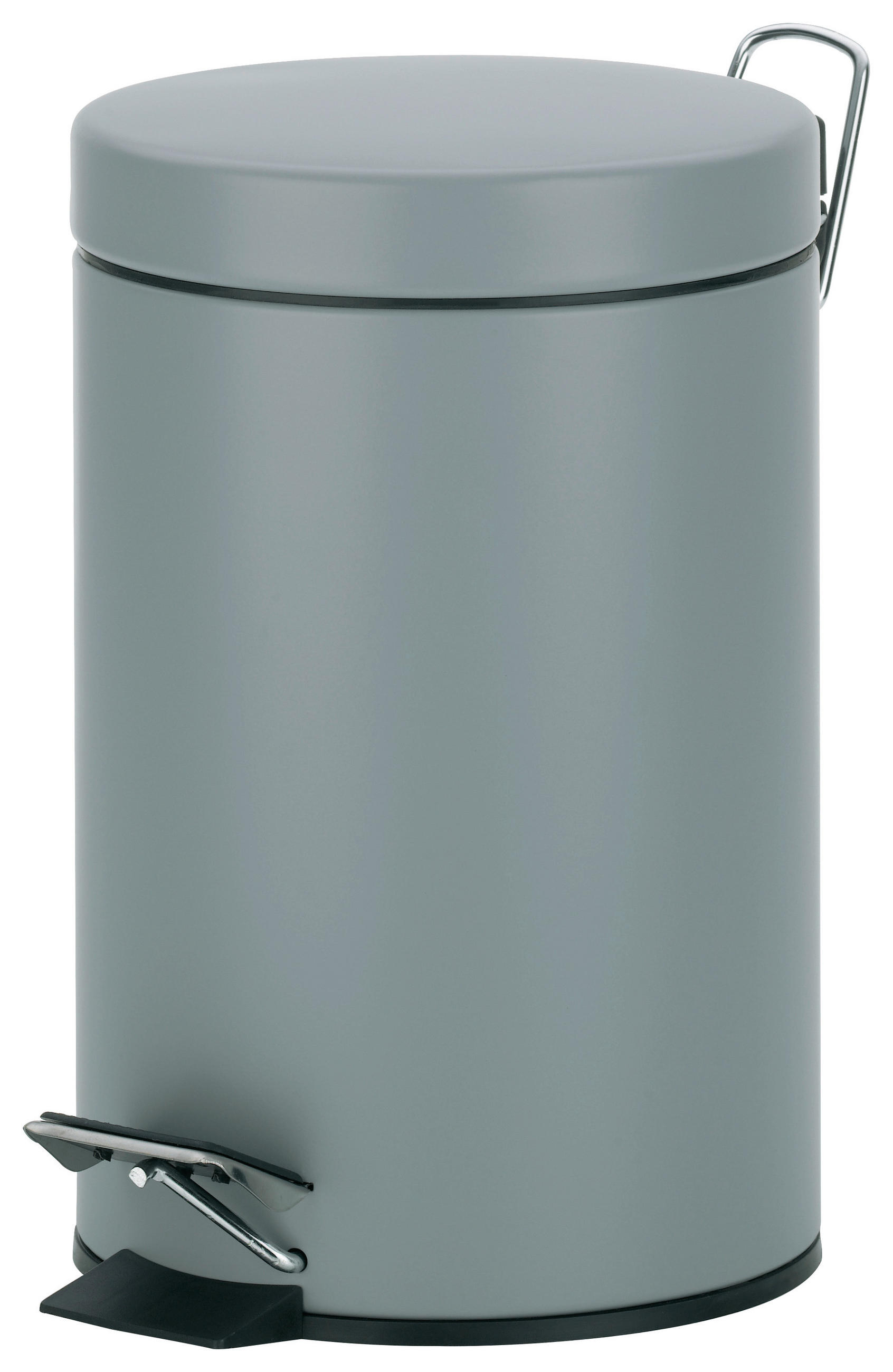 KOSMETIKEIMER 3 l  Metall  - Hellgrau/Schwarz, Basics, Kunststoff/Metall (17/26cm) - Kela