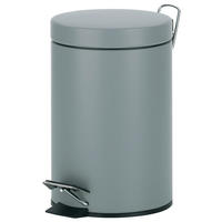 KOSMETIKEIMER 3 l  Metall  - Hellgrau/Schwarz, Basics, Kunststoff/Metall (17/26cm) - Kela
