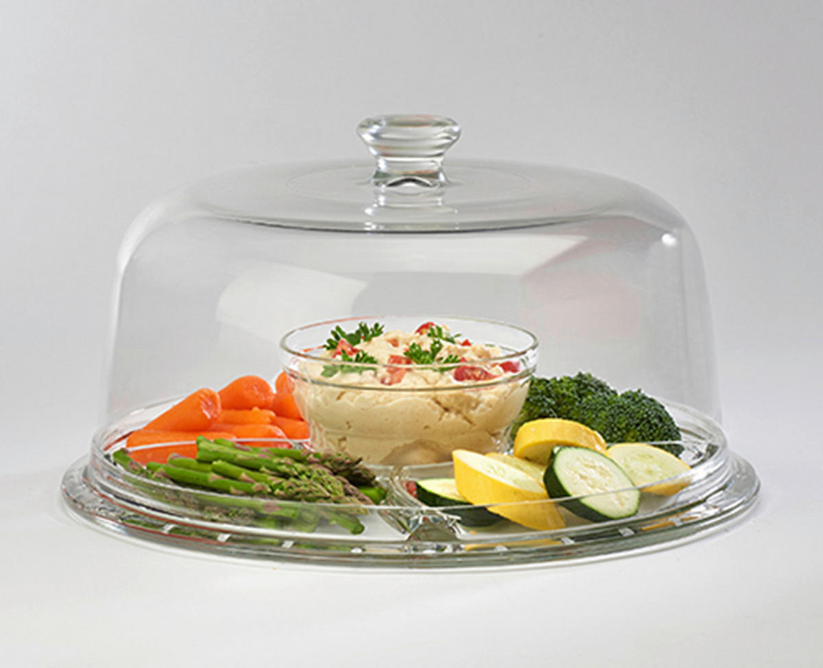 TORTENGLOCKE 31/21 cm  - Transparent, Basics, Glas (31/21cm) - Creatable