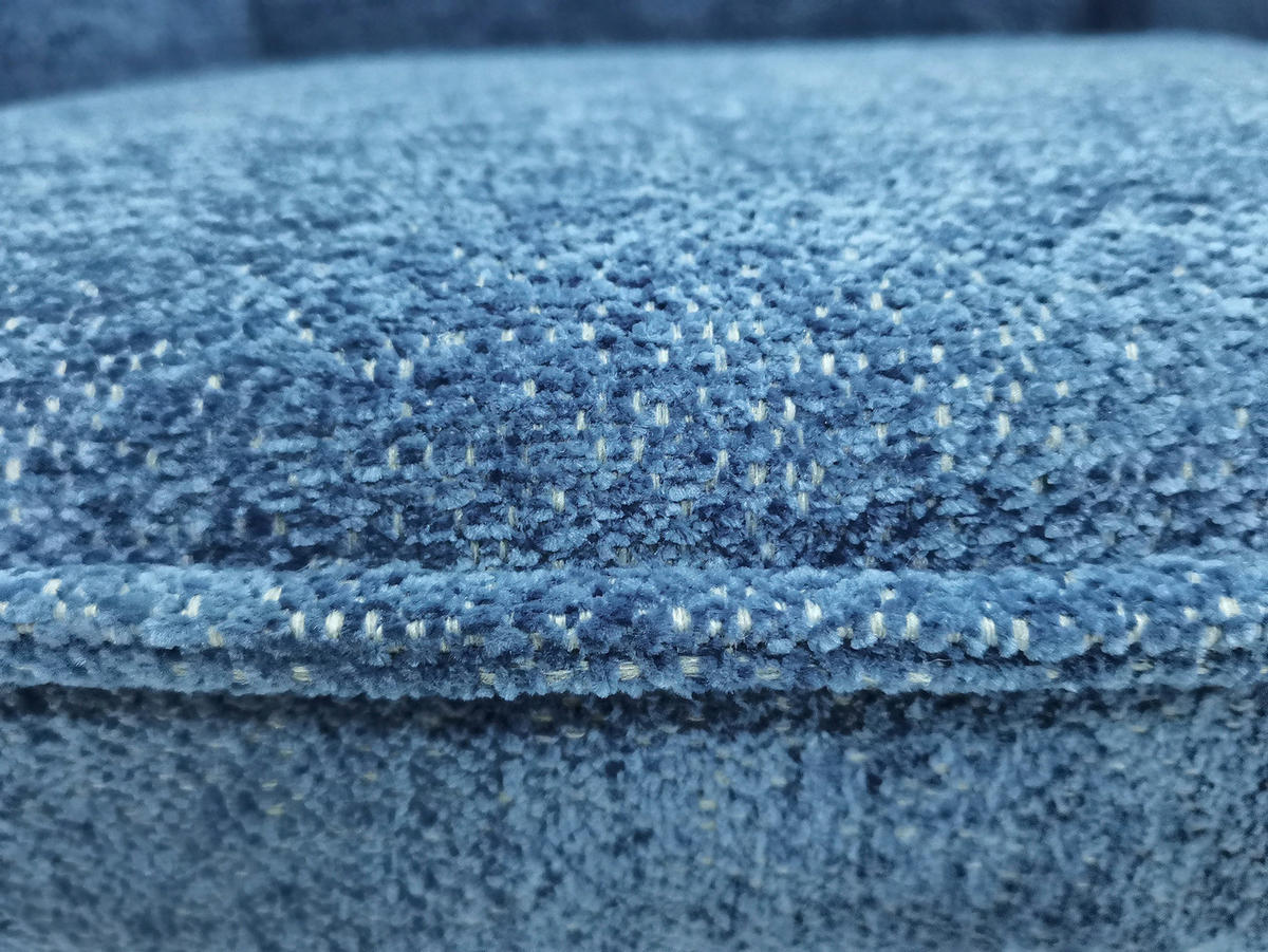 ARMLEHNSTUHL  in Eisen Leinenoptik  - Blau/Schwarz, MODERN, Textil/Metall (57/84/57cm) - MID.YOU