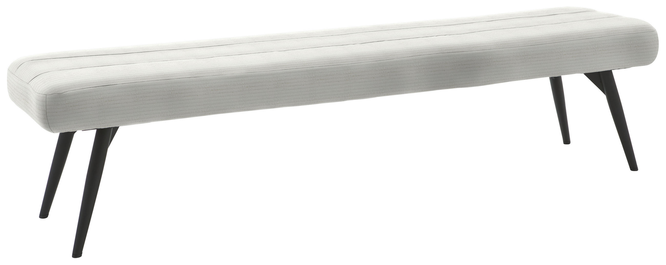 SITZBANK - Schwarz/Weiß, Design, Textil/Metall (200/48/47cm) - Dieter Knoll