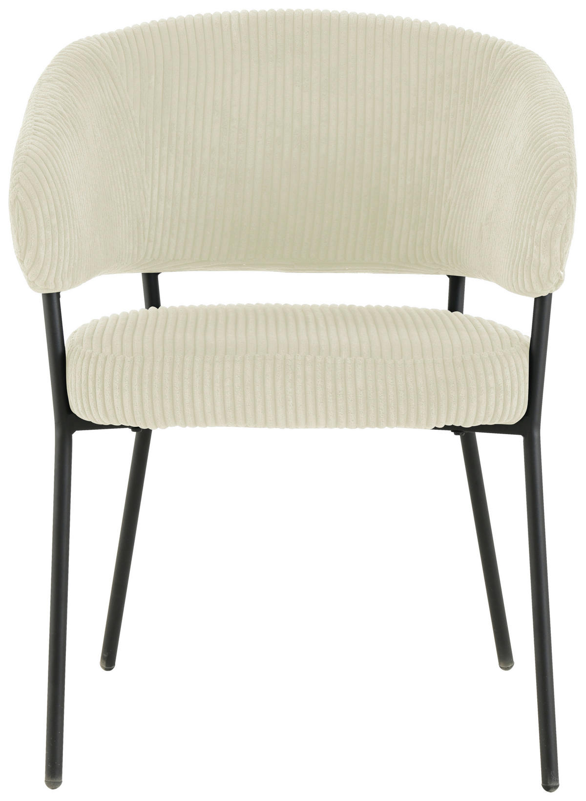 ARMLEHNSTUHL  in Eisen Cord  - Beige/Schwarz, LIFESTYLE, Holz/Textil (60/81/60cm) - Livetastic