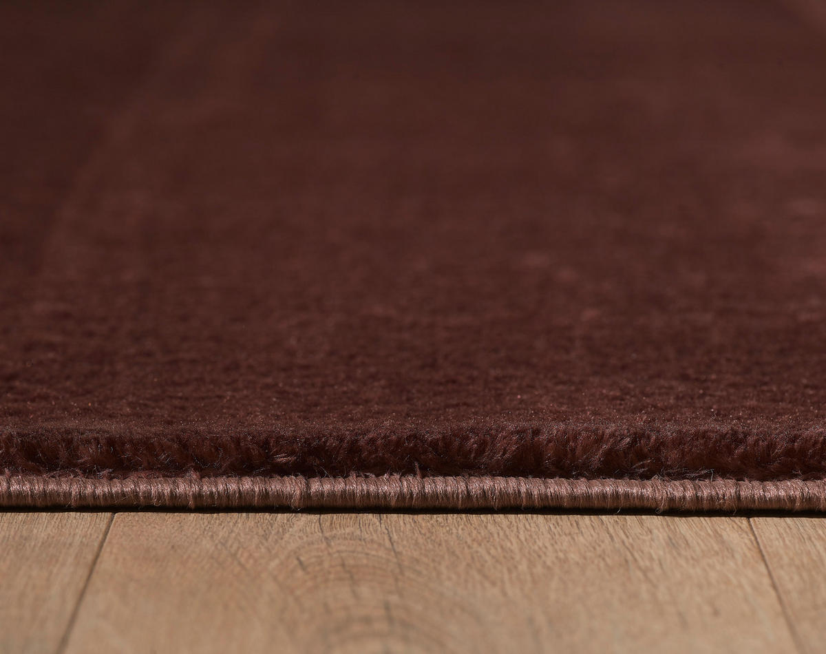 HOCHFLORTEPPICH 120/120 cm Catwalk Braun  - Braun, Basics, Textil (120/120cm) - Novel