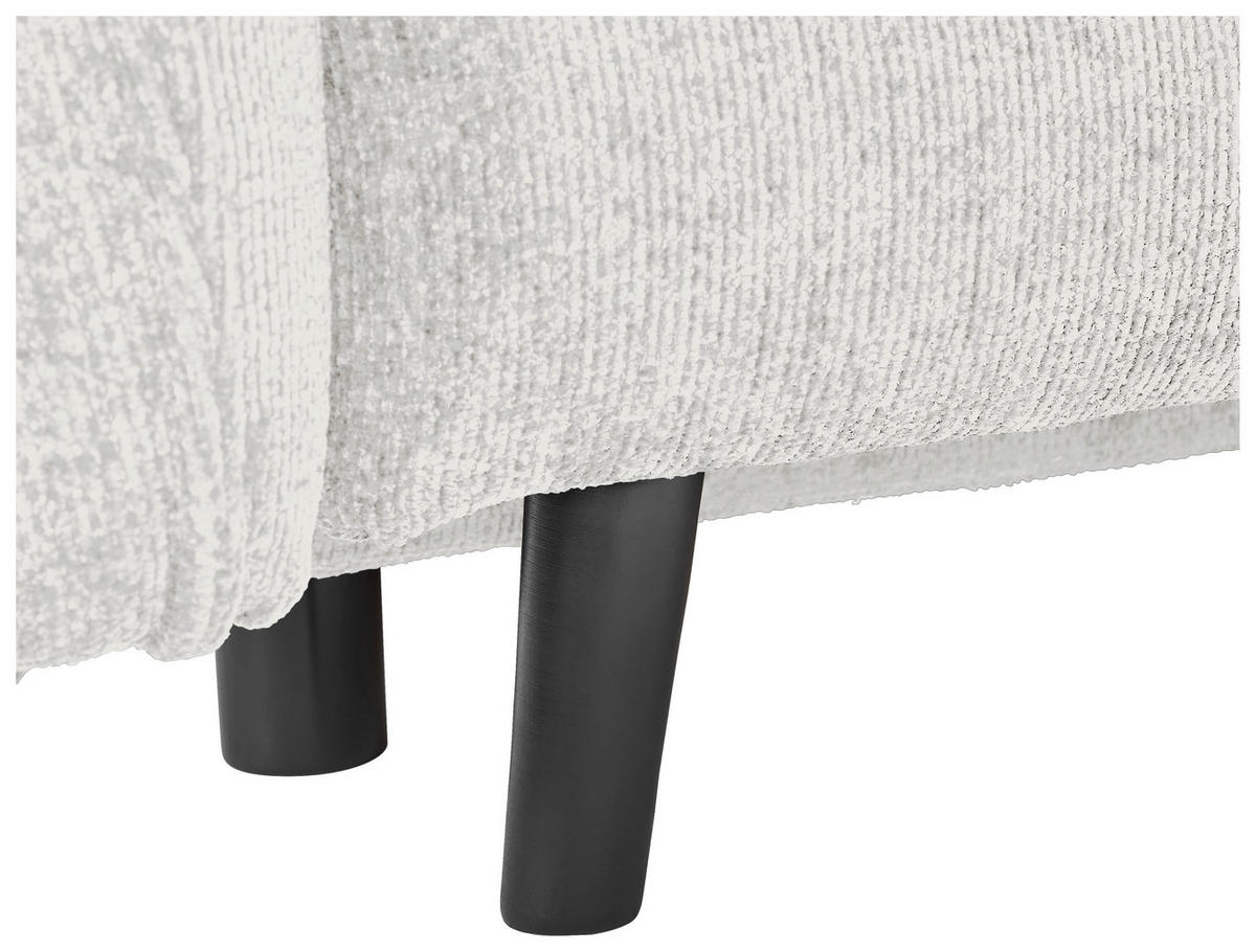 SCHLAFSOFA Chenille Beige  - Beige/Schwarz, KONVENTIONELL, Holz/Textil (238/99/108cm) - Carryhome