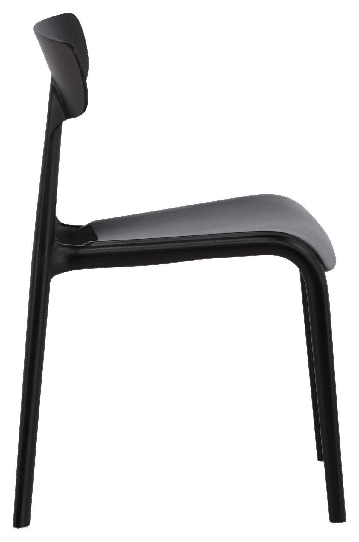 STOLSET slät  - svart, Design, plast (49/79.5/54cm) - Livetastic