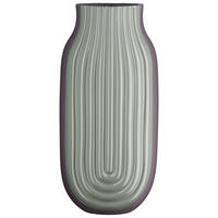 DEKOVASE  - Blaugrau/Mintgrün, Basics, Keramik (17/37/12cm)