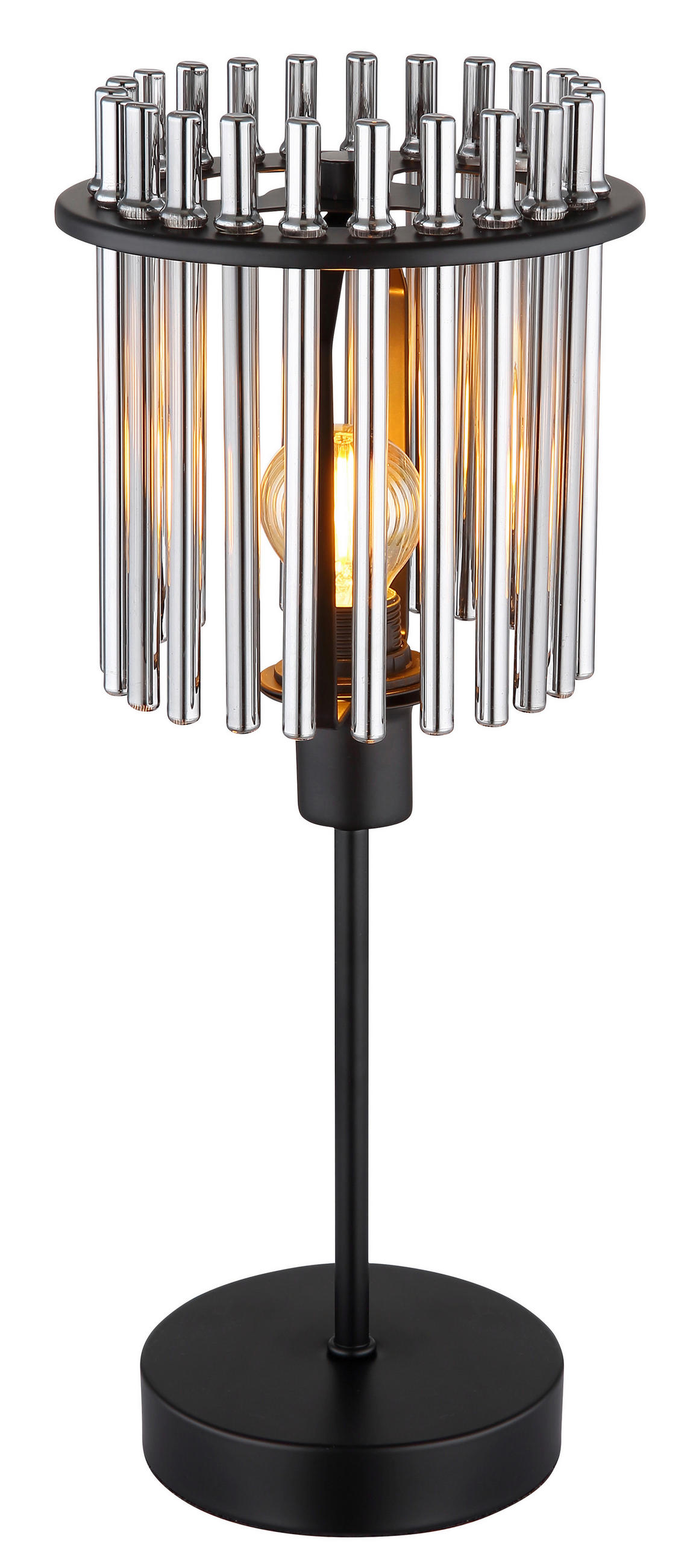 BORDSLAMPA GORLEY 15/37,5 cm   - grå/svart, Trend, metall/glas (15/37,5cm)