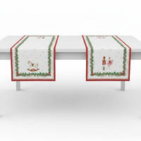 TISCHLÄUFER MAGIE DE NOEL 140/45 cm  - Smaragdgrün/Rot, Basics, Textil (140/45cm) - POZZI AND EASY LIFE
