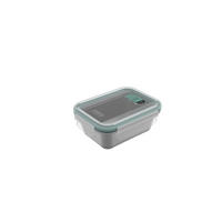 CLIPBOX 0,5 l  - Salbeigrün/Hellgrau, Basics, Kunststoff/Metall (12/15,6/6,5cm) - Rotho