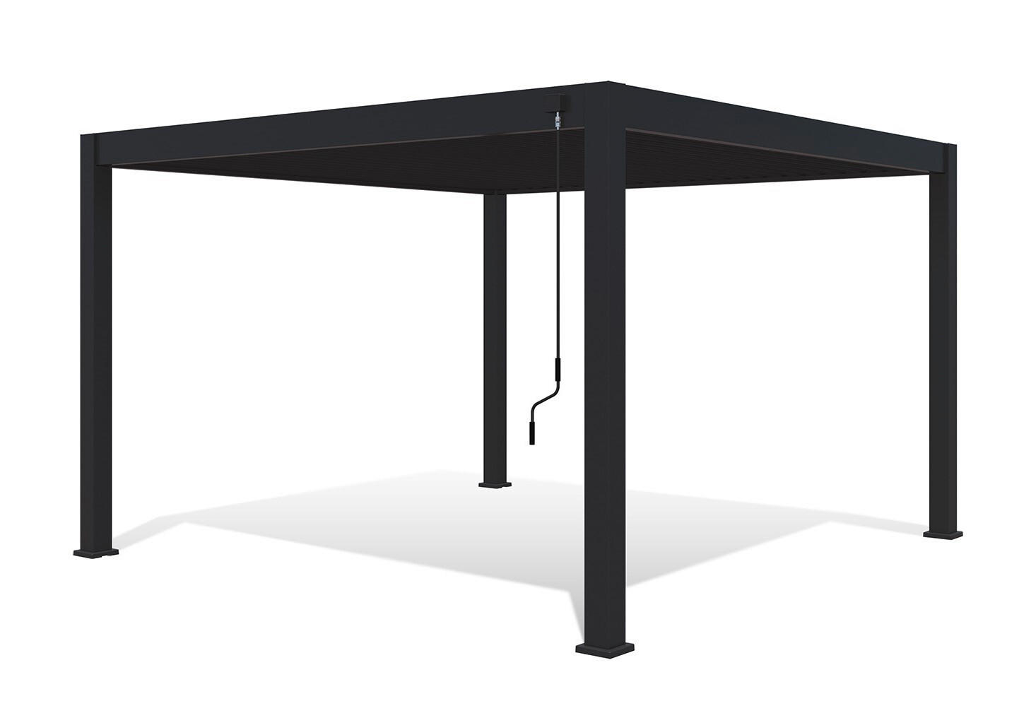 PERGOLA - Anthrazit, Basics, Metall (400/255/400cm) - Gardenson