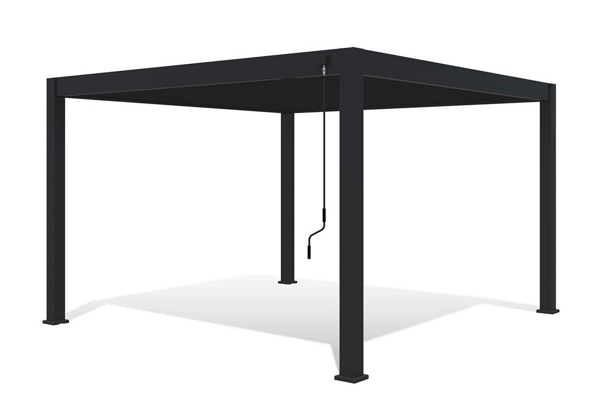 PERGOLA - Anthrazit, Basics, Metall (400/255/400cm) - Gardenson