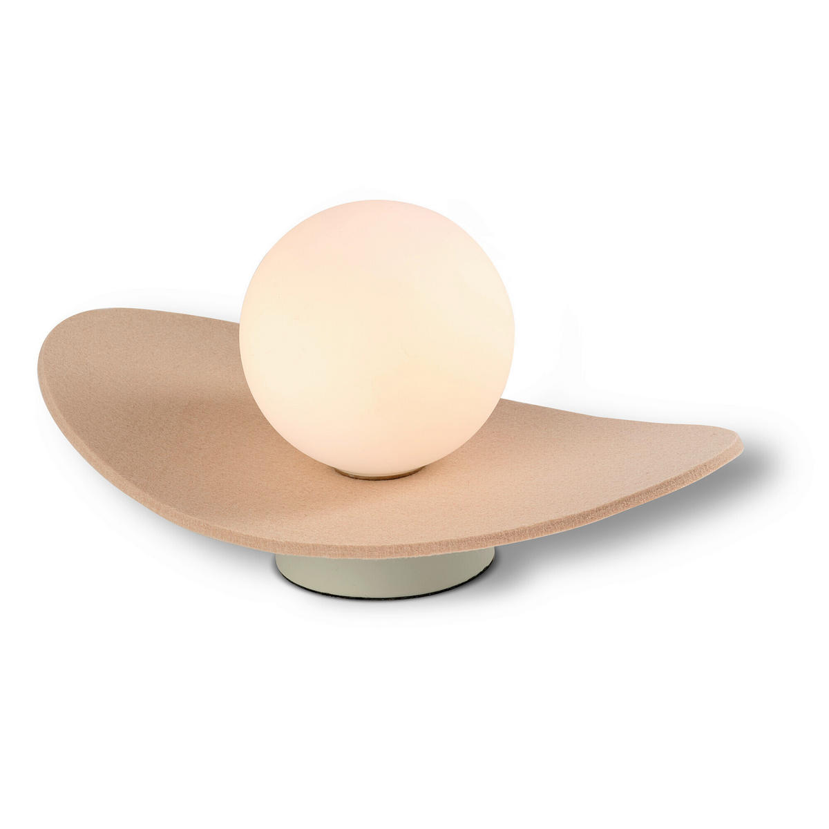TISCHLEUCHTE 28/15/13,5 cm   - Beige, Design, Glas/Textil (28/15/13,5cm) - Osram