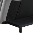 SCHLAFSOFA in Textil Hellgrau  - Hellgrau/Schwarz, Design, Textil/Metall (196/91/98cm) - Carryhome