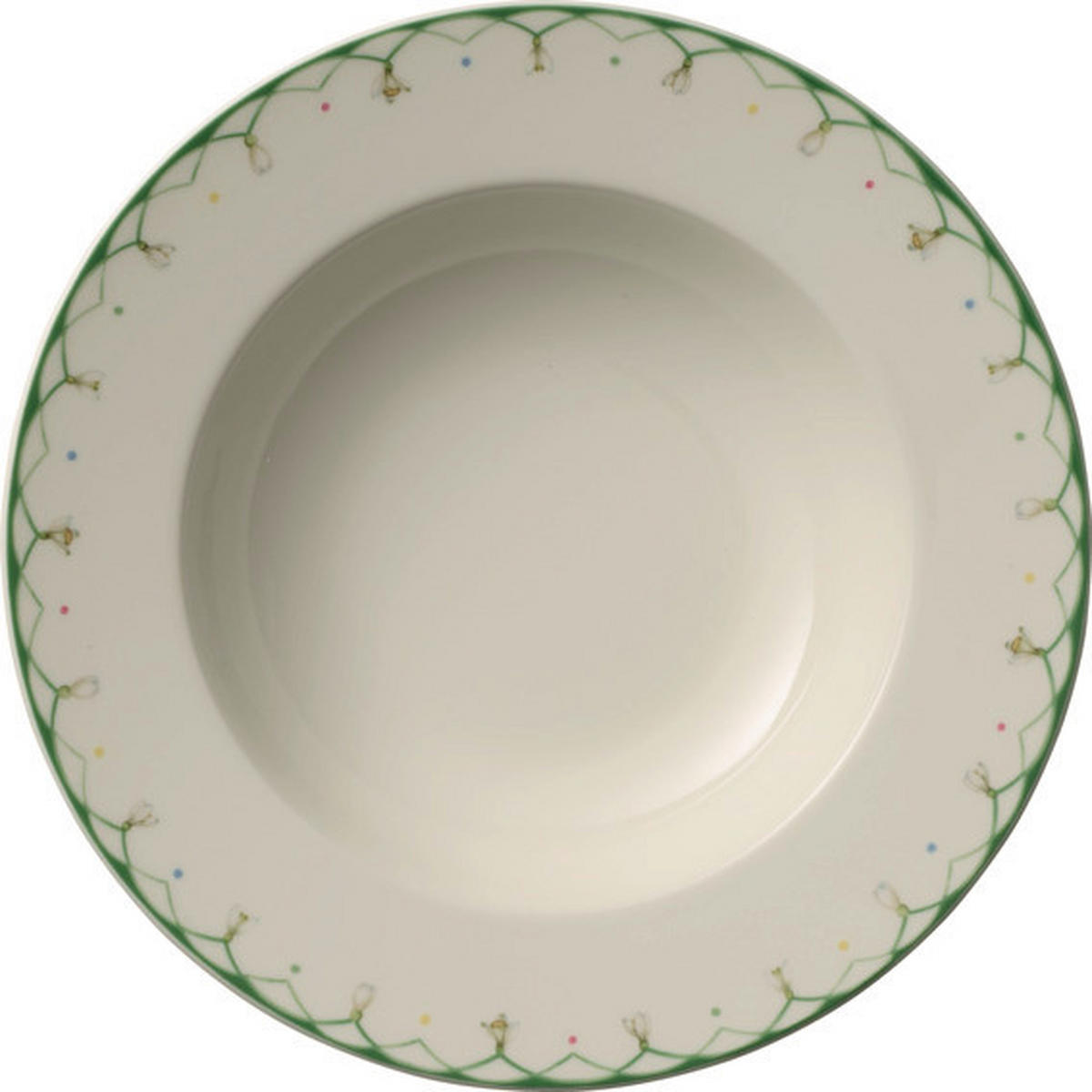 TANJUR DUBOKI  25 cm        Colourful Spring  - bijela/zelena, Basics, keramika (25cm) - Villeroy & Boch