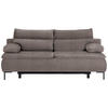 BOXSPRINGSOFA  mit Stoffauswahl Webstoff Braun  - Schwarz/Braun, Design, Textil/Metall (202/93/100cm) - Novel
