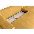 ECKSOFA  in Cord Senfgelb  - Senfgelb/Braun, KONVENTIONELL, Holz/Textil (293/160cm) - Carryhome