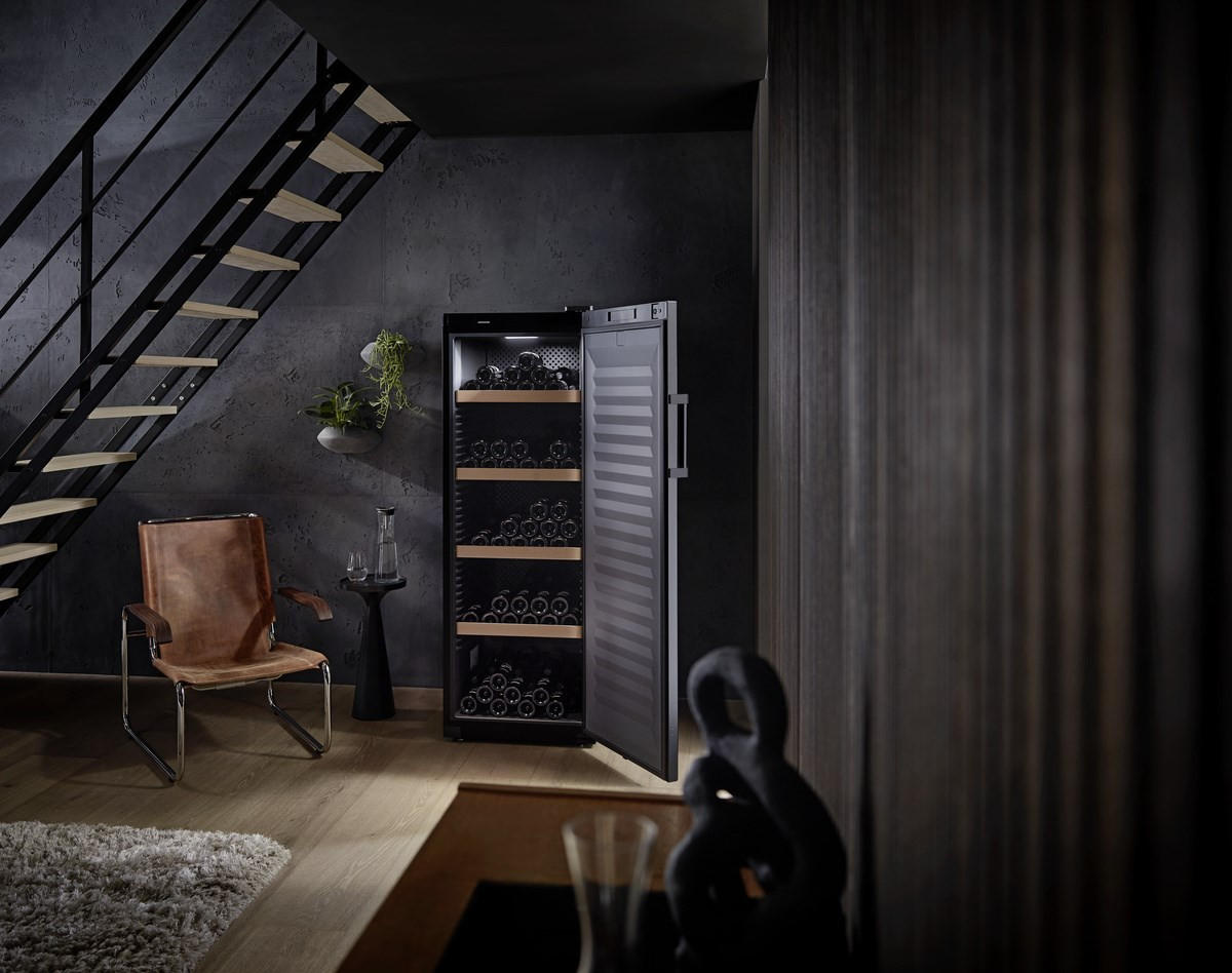 WEINKÜHLSCHRANK WSBL 5001  - Schwarz, Basics, Holz/Metall (59,7/168,4/76,3cm) - Liebherr