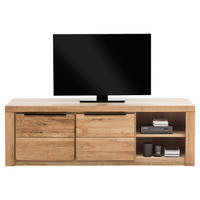 TV-ELEMENT - Eichefarben/Schwarz, Natur, Holz/Metall (160/51/54cm) - Carryhome