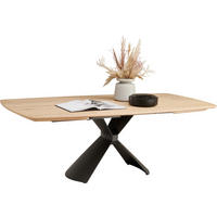 ESSTISCH 190/110/76 cm Echtholz  Holz, Metall in verschiedenen Größen erhältlich, in verschiedenen Holzarten erhältlich oval Anthrazit, Wildeiche  - Wildeiche/Anthrazit, Design, Holz/Metall (190/110/76cm) - Venjakob