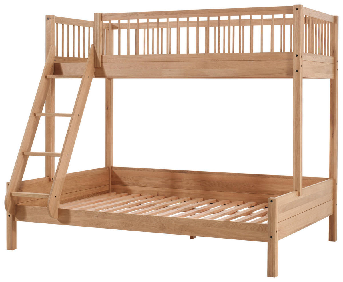 ETAGENBETT - Eichefarben/Naturfarben, MODERN, Holz (90/140/200cm) - Vipack