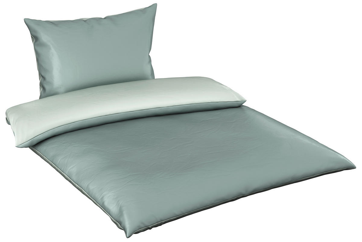 POSTELJINA SA DVA LICA SAORI 140/200 cm saten mintzelena  - mintzelena, Osnovno, tekstil (140/200cm) - Novel