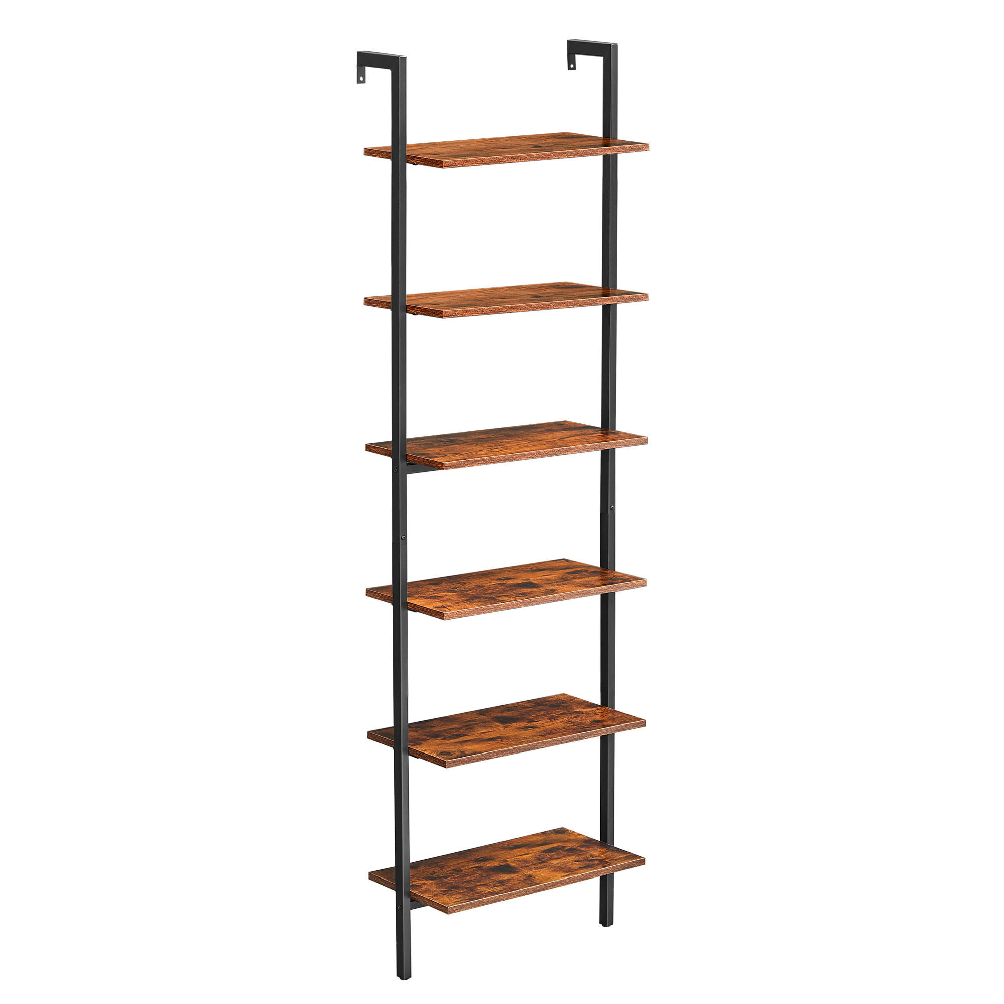 REGÁL, hnedá, čierna, 60/204,8/30 cm - hnedá/čierna, Trend, kompozitné drevo (60/204,8/30cm) - Boxxx