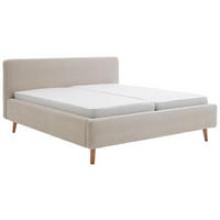 POLSTERBETT 180/200 cm  in Beige  - Beige/Naturfarben, Modern, Holz/Textil (180/200cm) - home24