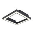 LED-DECKENLEUCHTE 50/50/8 cm    - Schwarz, Trend, Kunststoff/Metall (50/50/8cm) - Novel