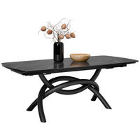 ESSTISCHMetall, Keramik 200/100/76 cm  - Anthrazit/Schwarz, Design, Keramik/Metall (200/100/76cm) - Belluti