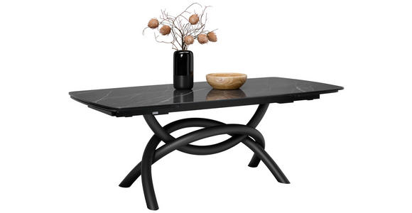 ESSTISCH in Metall, Keramik 200/100/76 cm  - Anthrazit/Schwarz, Design, Keramik/Metall (200/100/76cm) - Belluti