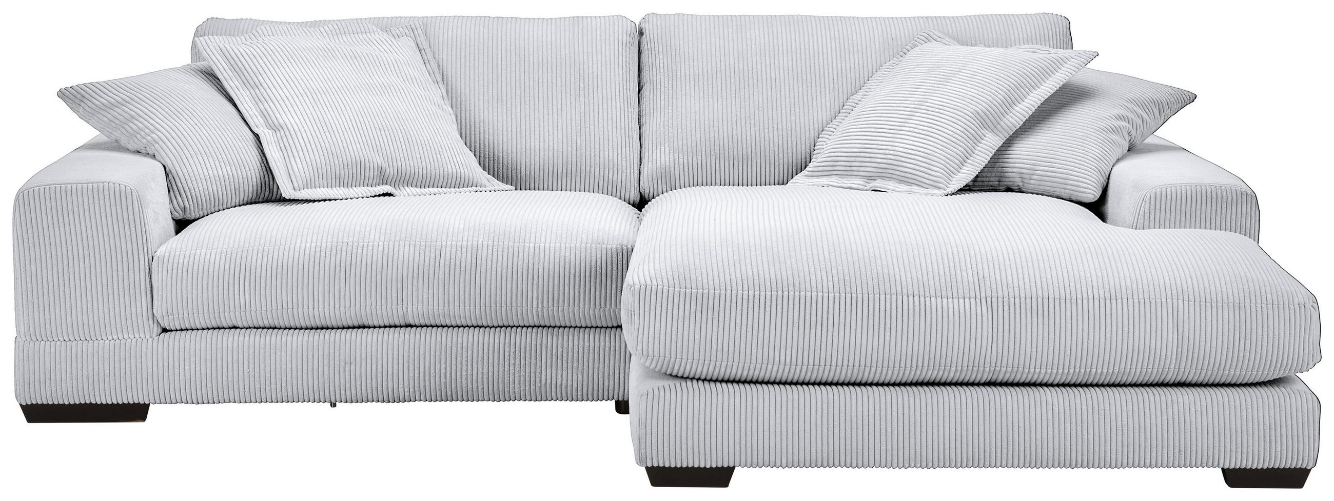 HÖRNSOFFA i manchester ljusgrå  - beige/vit, Romantik / Lanthus, trä/textil (280/190cm) - MID.YOU
