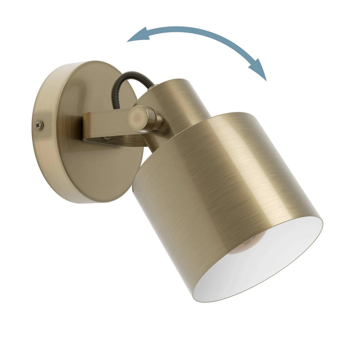 STRAHLER 18,5/11/21 cm   - Goldfarben/Creme, Design, Metall (18,5/11/21cm) - Eglo