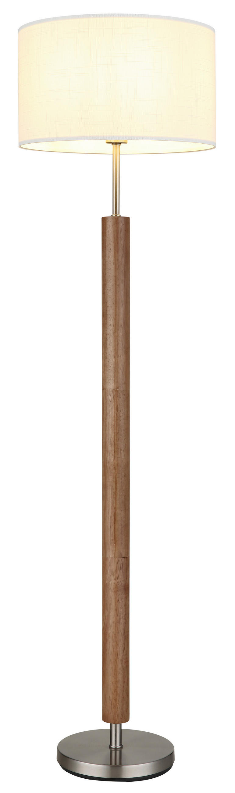 SVJETILJKA PODNA Mila  - bijela/boje nikla, Design, tekstil/drvo (40/150cm) - Globo