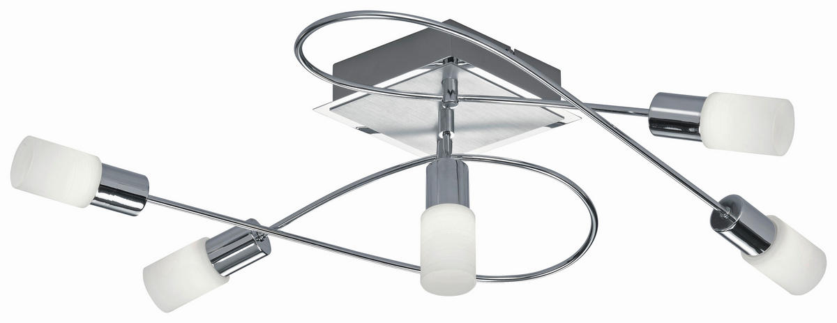PROIECTOR - alb/culoare crom, Konventionell, sticlă/metal (75/47/24cm) - Novel