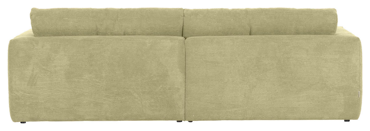 BIGSOFA Cord Hellgrün  - Schwarz/Hellgrün, KONVENTIONELL, Kunststoff/Textil (260/66/115cm) - Carryhome