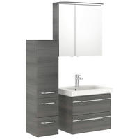 BADEZIMMER 4-teilig  in 100 cm  - Chromfarben/Graphitfarben, KONVENTIONELL, Glas/Holzwerkstoff (100cm) - Pelipal