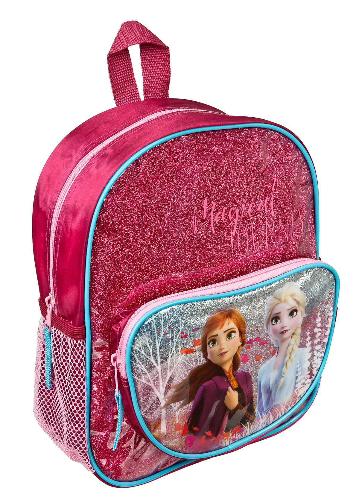 KINDERRUCKSACK Frozen  - Blau/Pink, Basics, Textil (23,5/28/11cm) - Disney