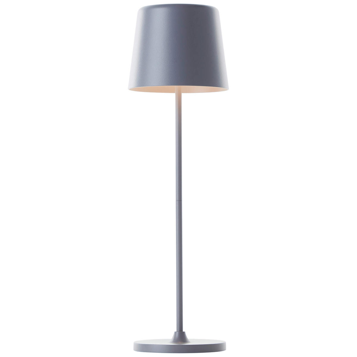 AKKU-TISCHLEUCHTE Kaami 10/37 cm   - Grau, Basics, Kunststoff/Metall (10/37cm) - Brilliant