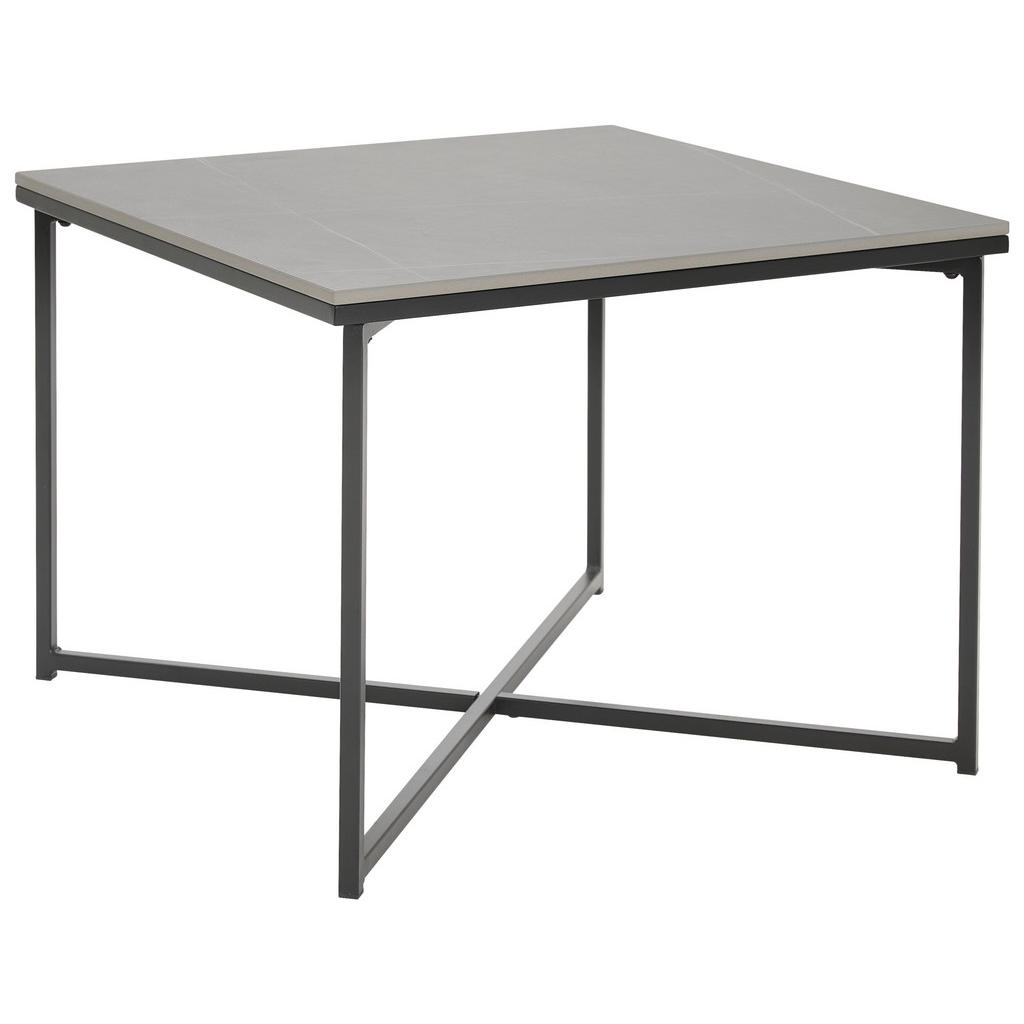 Livetastic KONFERENČNÍ STOLEK, šedá, černá, kov, keramika, 60/43/60 cm