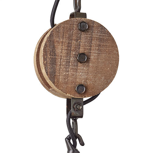 HÄNGELEUCHTE Matrix 2 34/147 cm   - Schwarz, LIFESTYLE, Holz/Metall (34/147cm)