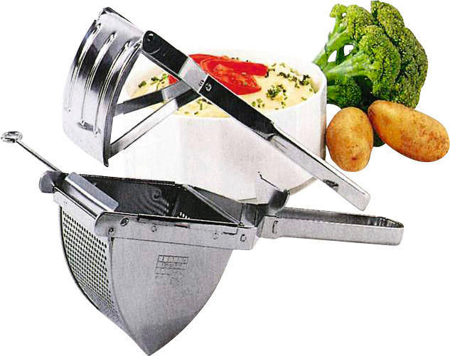 KARTOFFELPRESSE - Edelstahlfarben, Basics, Metall (30/12/10cm) - Gefu