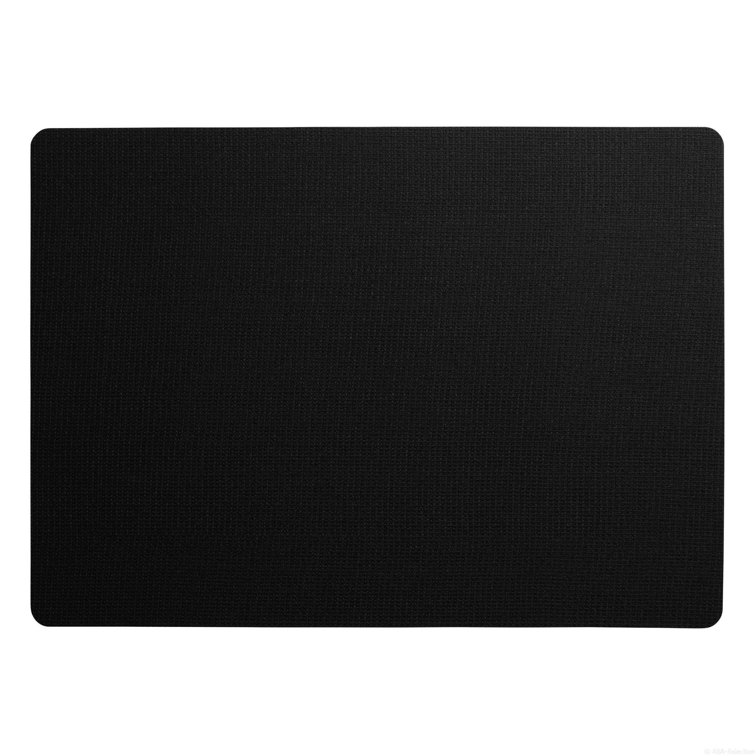 TISCHSET SISAL OPTIC PLACEMATS Kunststoff Schwarz 46/33 cm  - Schwarz, Basics, Kunststoff (46/33cm) - ASA