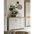 SIDEBOARD  128/88/42 cm 4 Schublade(n)  - Champagner/Bronzefarben, LIFESTYLE, Holzwerkstoff/Metall (128/88/42cm) - Landscape