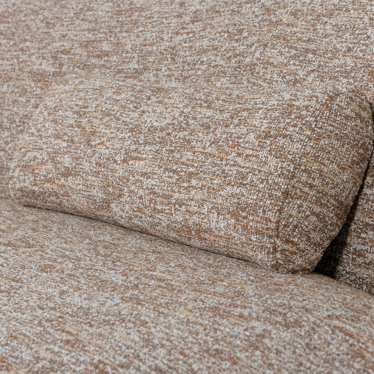 BIGSOFA Batavier in Webstoff Hellbraun  - Hellbraun, Design, Textil (254/74/122cm) - Livetastic