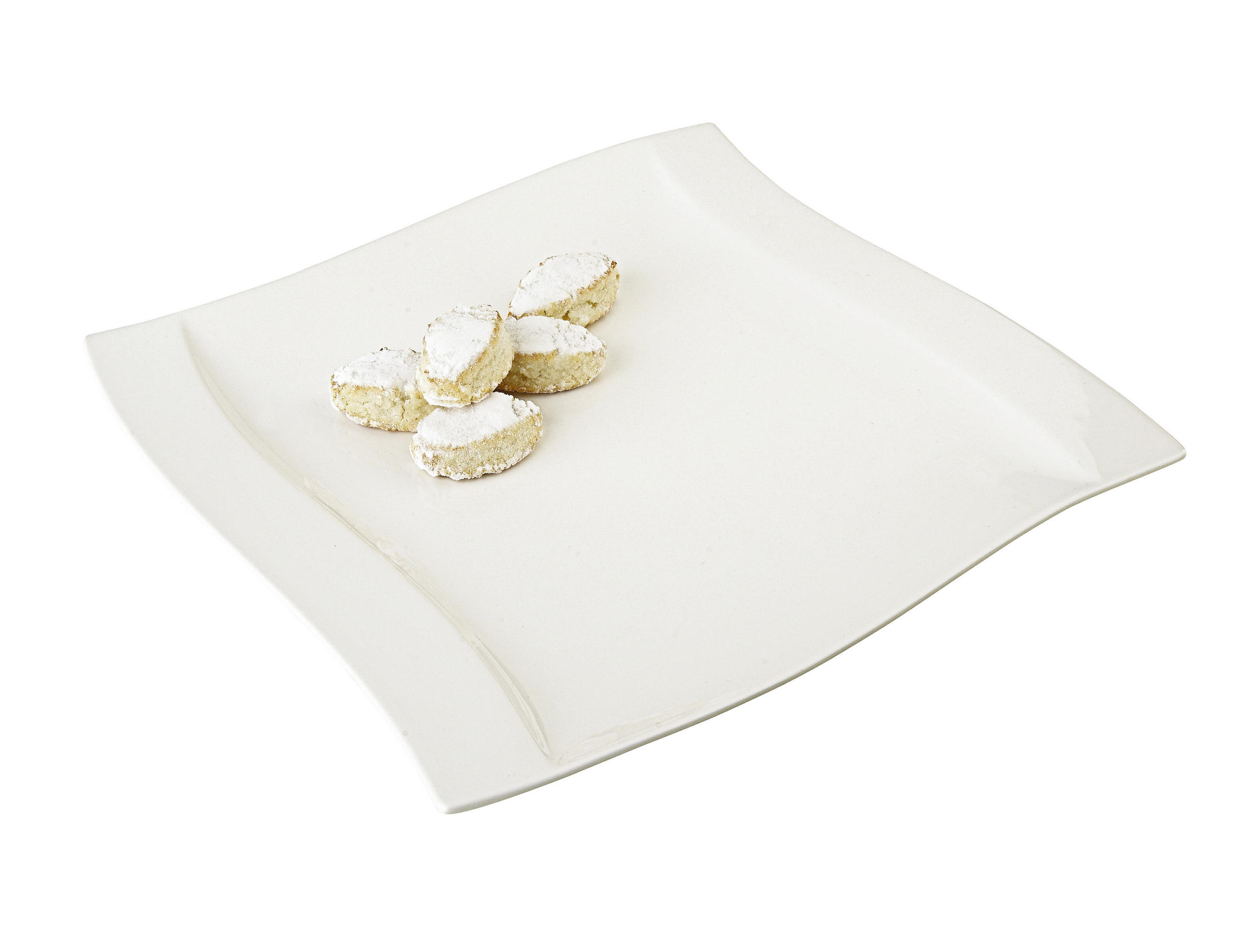 Thumbnail - Novel Servierplatte Swing, Weiß, Keramik, Wellen, quadratisch, 29.5x30.2 cm, Lfgb, Tischkultur & Servieren, Servierplatt...