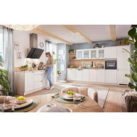 EINBAUKÜCHE   - Weiß, ROMANTIK / LANDHAUS, Holzwerkstoff - Welnova