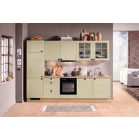 KÜCHENLEERBLOCK IP4250 300 cm  in Eichefarben, Salbeigrün  - Eichefarben/Salbeigrün, Basics, Holzwerkstoff/Metall (300cm) - Impuls