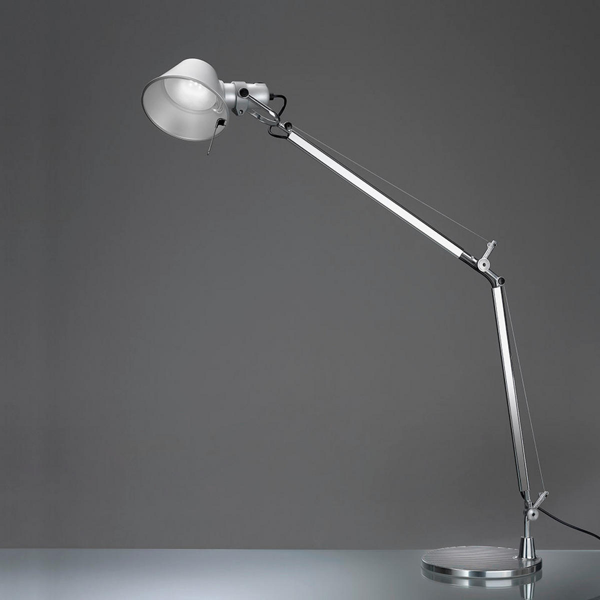 SCHREIBTISCHLEUCHTE Tolomeo 78/64,5 cm   - Alufarben, Design, Metall (78/64,5cm) - Artemide