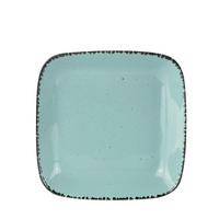 HLUBOKÝ TALÍŘ porcelán keramika 22/22 cm - tyrkysová, Lifestyle, keramika (22/22cm) - Landscape