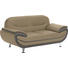 ZWEISITZER-SOFA Lederlook Braun, Hellgrau - Chromfarben/Hellgrau, Basics, Textil/Metall (175/85/87cm) - Ti`me ZWEISITZER-SOFA Lederlook Braun, Hellgrau - Chromfarben/Hellgrau, Basics, Textil/Metall (175/85/87cm) - Ti`me
